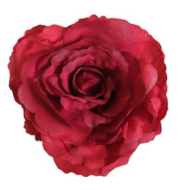 Rosa Grande King. Flor Flamenca Rojo. 17cm